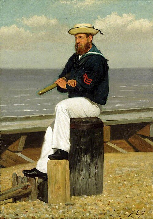 Sailor on look out, ca.1855, 1855, Henry Stacy Marks