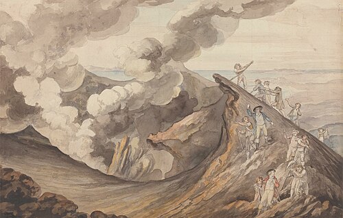 The Ascent of Vesuvius, 1787, Henry Tresham