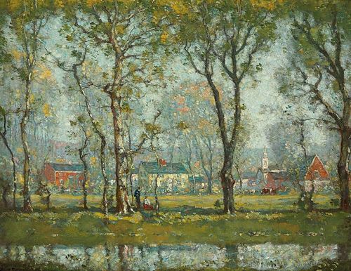 New England Village, , Henry Ward Ranger