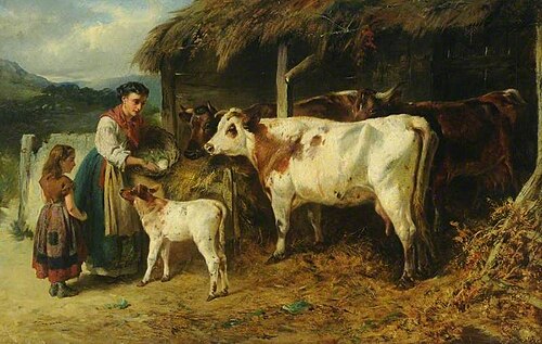 Cattle and Figures, , Henry Weekes