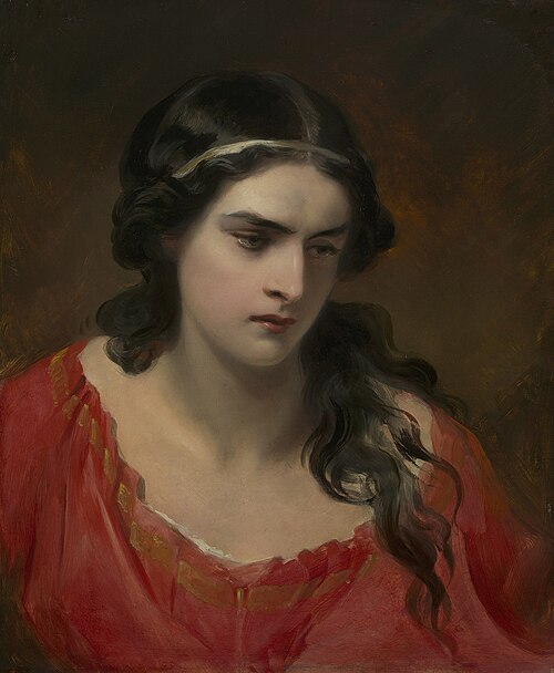 Head of a Young Woman, 1849, Henry Wyndham Phillips