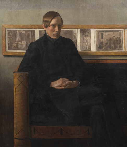 Portræt af den norske maler Thorvald Erichsen, 1897, Ludvig Find