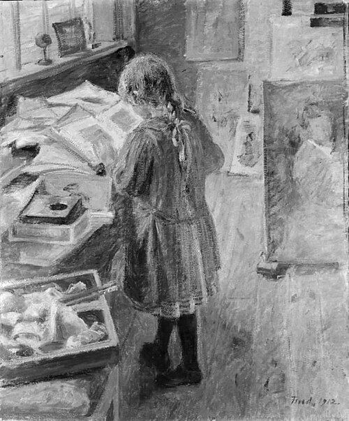 Fra et atelier, 1912, Ludvig Find