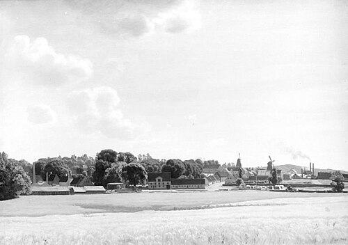 Landskab. Næstved, 1900, Ludvig Find