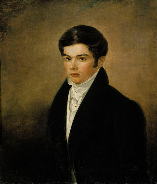 The Silk Manufacturer Carl Edvin Lundgren, 1828, Gustaf Wilhelm Finnberg