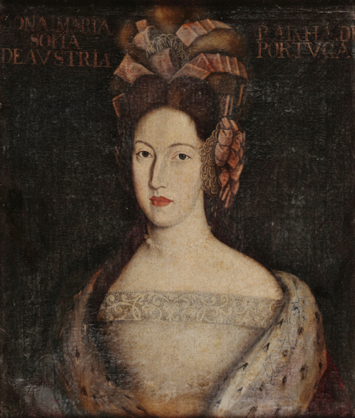 Portrait of Maria Sofia of the Palatinate, 1690, Antonio Oliveira de Louredo