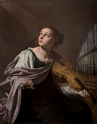 Saint Cecilia, 1650, Simone Cantarini