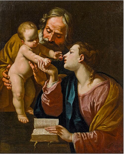 Holy Family, 1640, Simone Cantarini