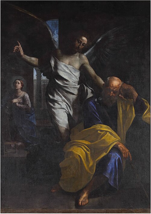 The dream of St Joseph, 1650, Simone Cantarini