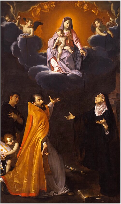 Virgin of the Belt, 1640, Simone Cantarini