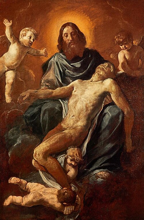 The Holy Trinity (unfinished), 1644, Simone Cantarini