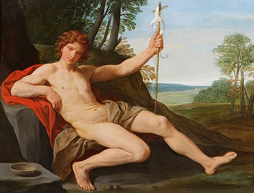 Saint John the Baptist in the Wilderness, 1640, Simone Cantarini