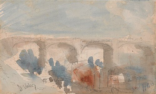 The Bridge at St. Valery, , Hercules Brabazon Brabazon