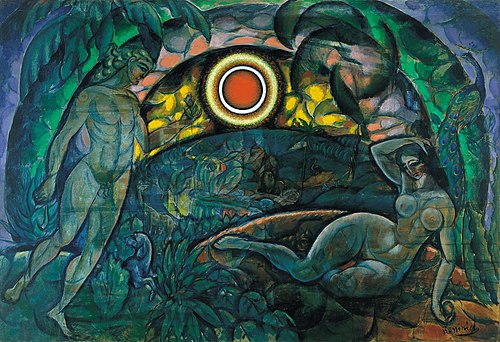 Adam and Eve, 1912, Vladimir Baranov-Rossiné