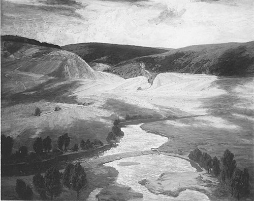 Blick auf ein thüringisches Waldtal, 1902, Walter Leistikow