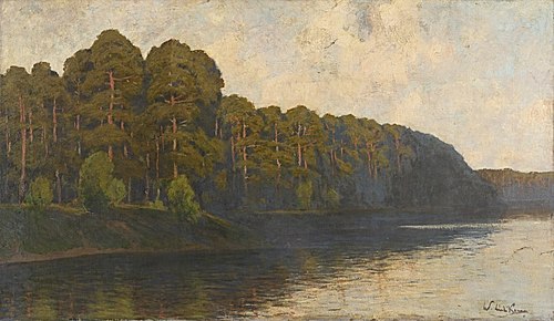 Grunewaldlandschaft mit See, 1895, Walter Leistikow