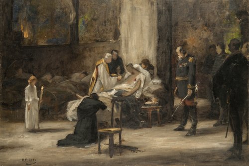 Death of a Hero. Study., 1883, Nils Forsberg