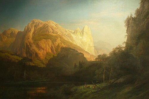 El Capitan, Yosemite (Sentinel Rock), 1876, Hermann Ottomar Herzog