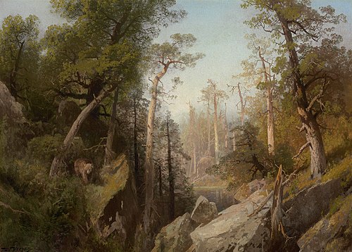 Mountain Lake Near Telemarken, Norway, 1850, Hermann Ottomar Herzog