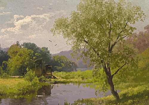 Old Mill, 1850, Hermann Ottomar Herzog