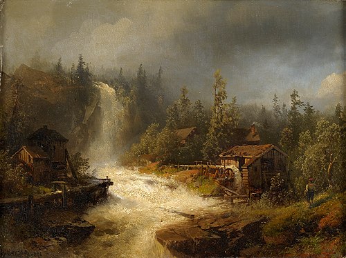Water Mill, 1872, Hermann Ottomar Herzog