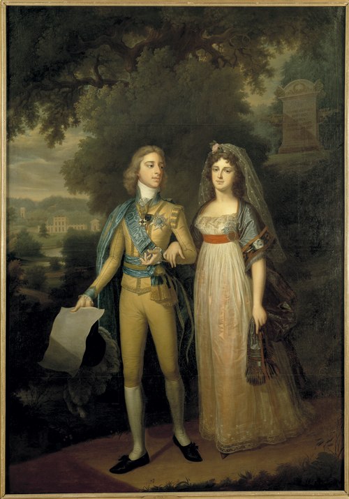 Gustav IV Adolf, 1778-1837, King of Sweden and Fredrika Dorotea Vilhelmina, 1781-1826, Princess of B, 1798, Jonas Forsslund