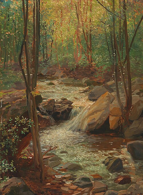 Woodland Stream, 1892, Alexander Demetrius Goltz