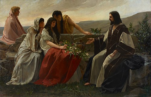Christus und die Frauen, 1885, Alexander Demetrius Goltz