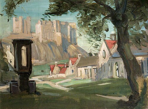 Bamburgh Castle, Northumberland, 1916, Graham Glen