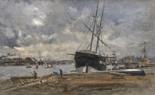 The Gothenburg Harbour in the 1880´s, 1880, Wilhelm von Gegerfelt