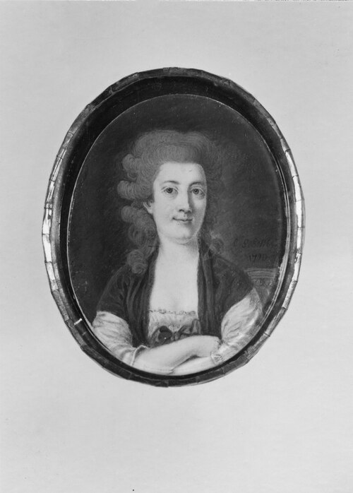 Maria Wilhelmina Ekebom, 1778-1828, gift Krafft, 1790, Carl Gustaf Gillberg