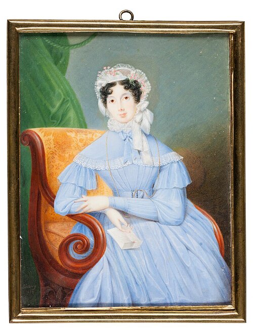 Unknown woman, 1838, Jakob Axel Gillberg