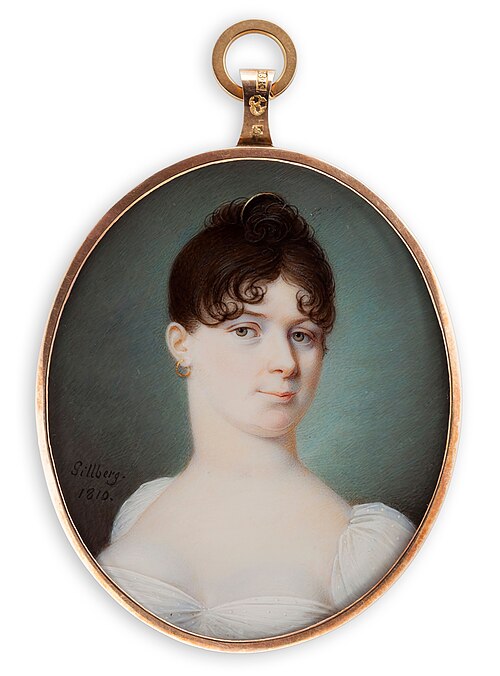 Portrait of a young lady, 1810, Jakob Axel Gillberg