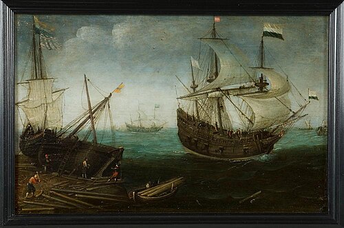 Breeuwen van een gekrengd schip, 1615, Cornelis Claesz van Wieringen