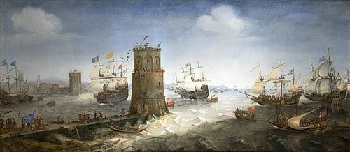 The capture of Damietta, 1627, Cornelis Claesz van Wieringen