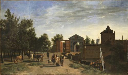 Zijlpoort, Haarlem, 1670, Gerrit Berckheyde