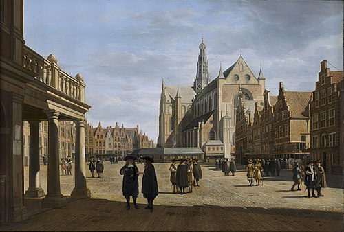 Le Grand marché à Haarlem, 1673, Gerrit Berckheyde