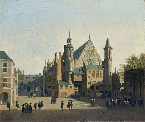View of the Binnenhof, The Hague, 1690, Gerrit Berckheyde