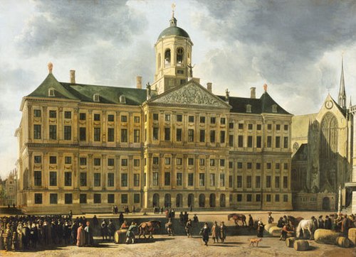 La Mairie sur la place du Dam, Amsterdam, 1650, Gerrit Berckheyde
