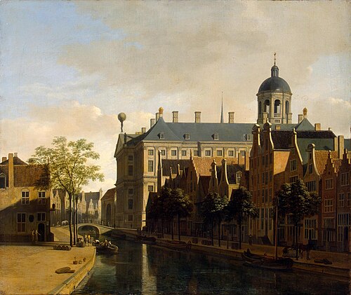 View of the Ratshuis in Amsterdam, 1670, Gerrit Berckheyde