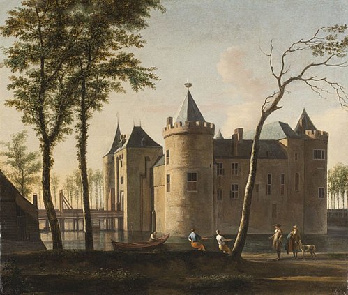 View of Muiderslot, 1690, Gerrit Berckheyde