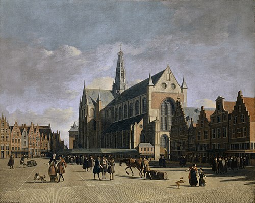 La Grand-Place à Haarlem, 1680, Gerrit Berckheyde