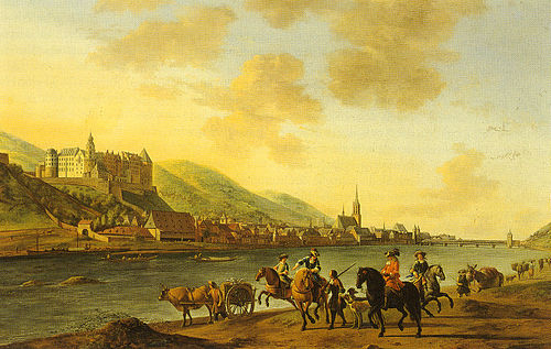 View of Heidelberg Schloss, 1670, Gerrit Berckheyde