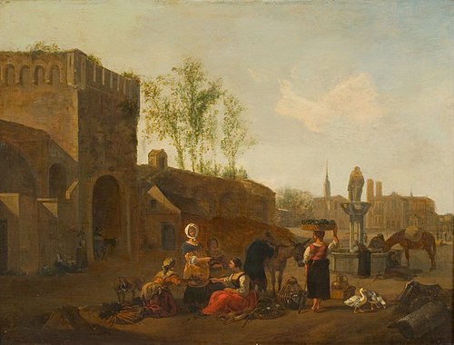 italienischer Marktplatz, , Gerrit Berckheyde
