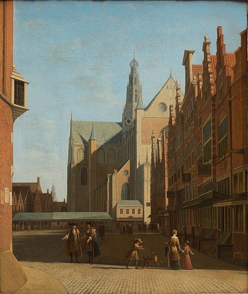 View of the Grote Kerk in Haarlem, 1695, Gerrit Berckheyde