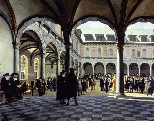 L’ancienne bourse d’Amsterdam, 1670, Job Berckheyde