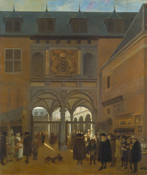 The Stock Exchange in Amsterdam, 1677, Job Berckheyde