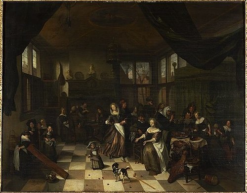 The Feast of St. Nicholas, 1698, Richard Brakenburgh