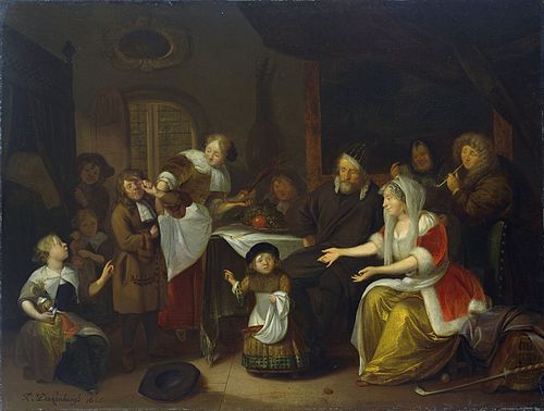 La Fête de Saint-Nicolas, 1685, Richard Brakenburgh