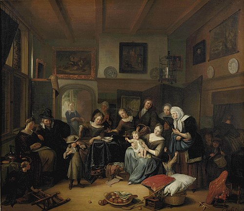 The Eve of Saint Nicholas, 1690, Richard Brakenburgh